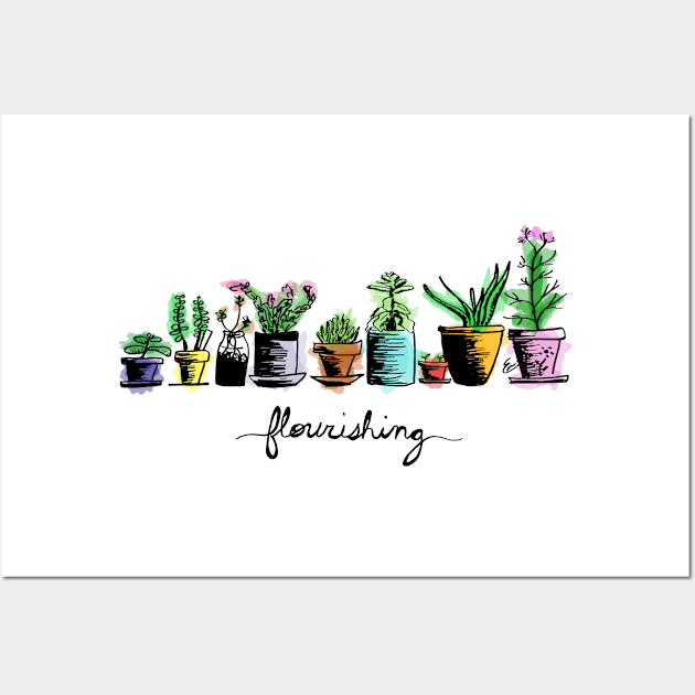 Flourishing (color) Wall Art by themanyartsofknight